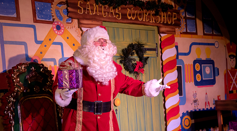 Meet Santa and enjoy chocolate gifts at Cadbury World's festive stage show