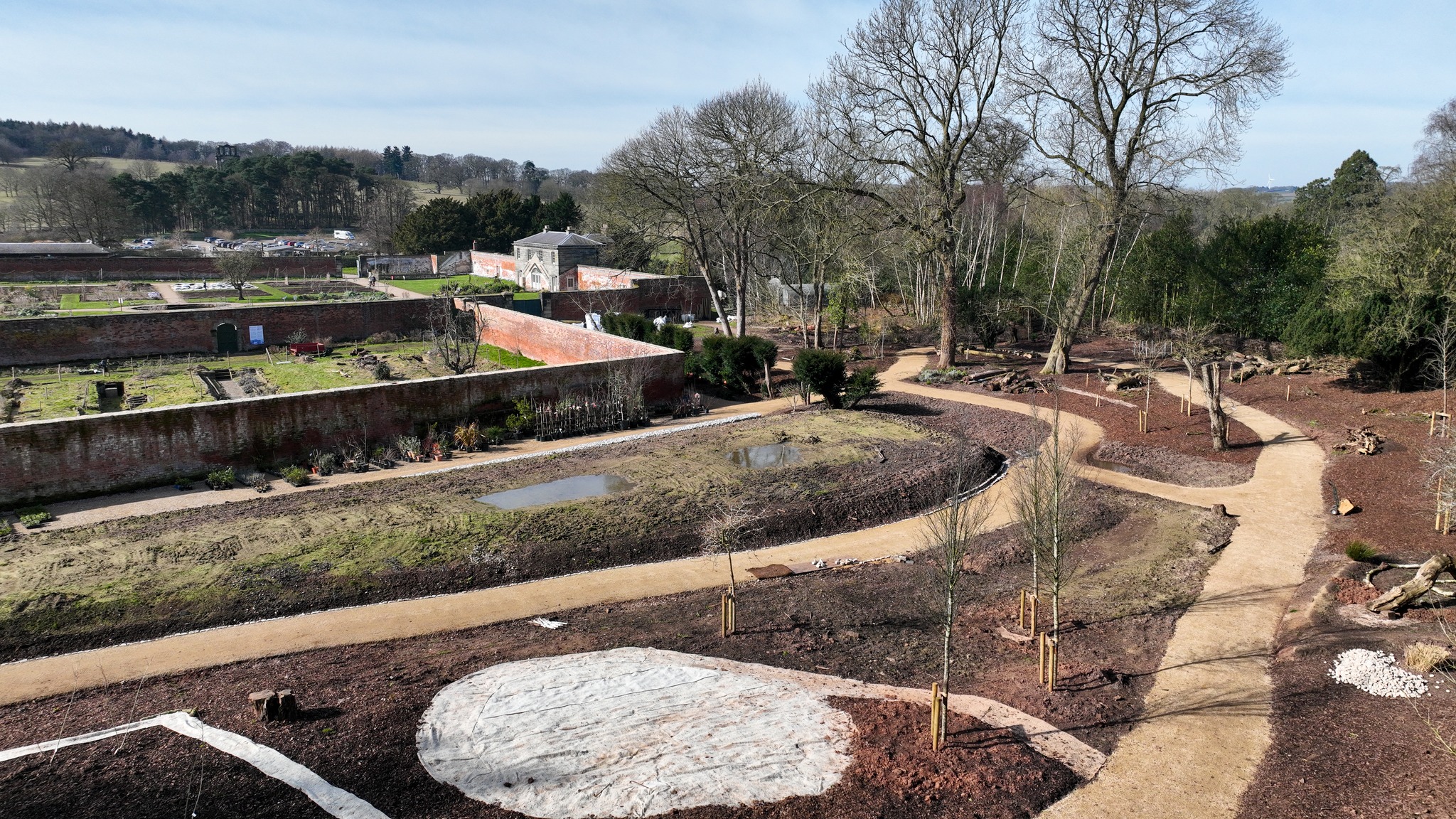 Work begins on the National Trust's first Forest Garden at Shugborough