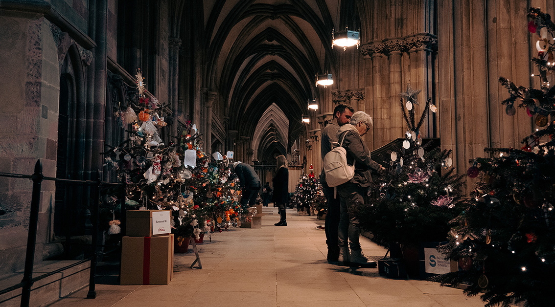 Christmas Tree Festival opens at Lichfield Cathedral