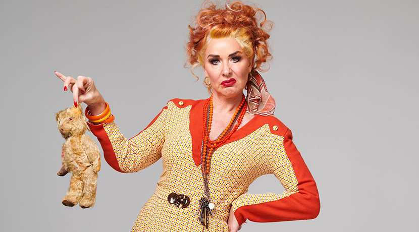 Claire Sweeney stars as Miss Hannigan in Annie The Musical