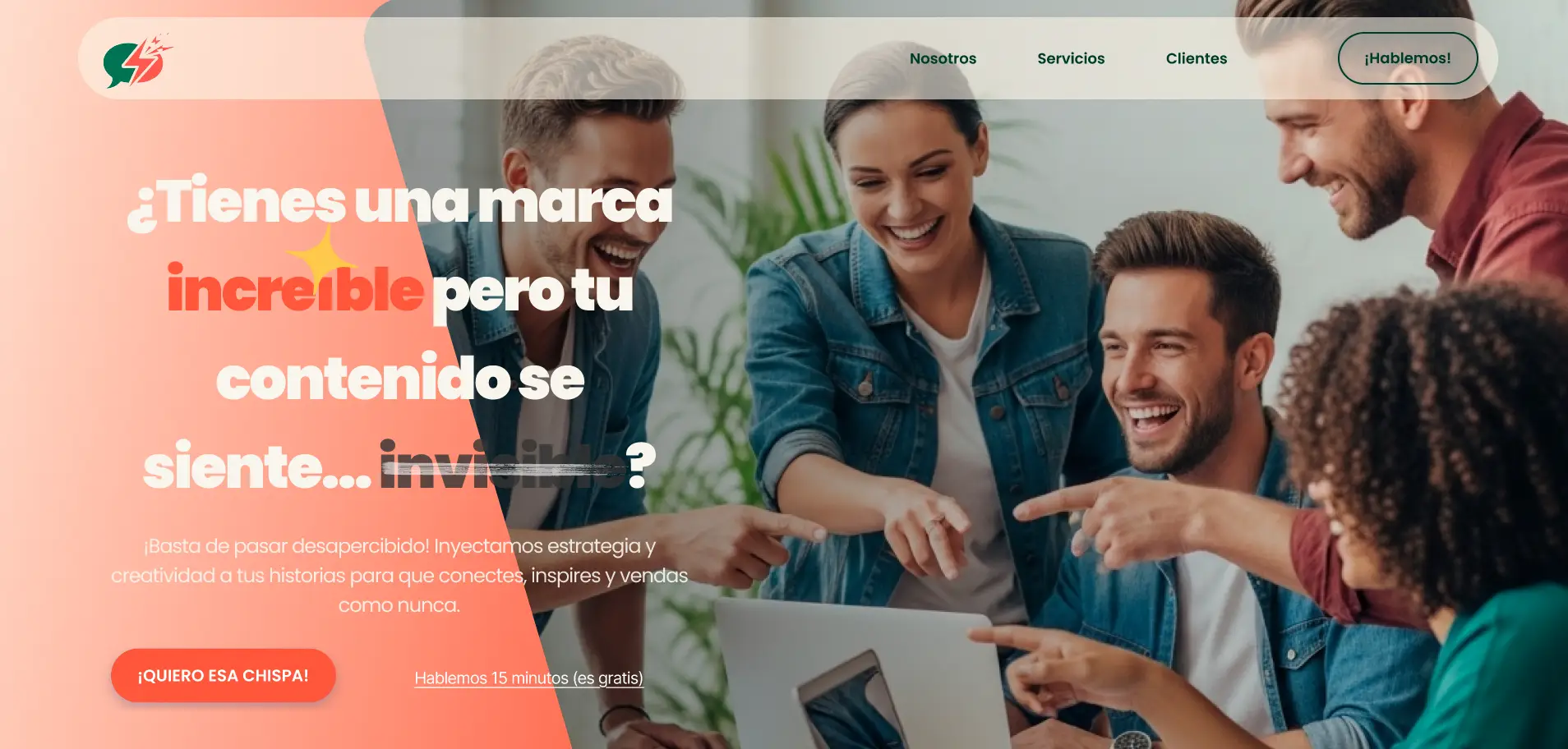 Proyecto Landing Page Chispa Narrativa