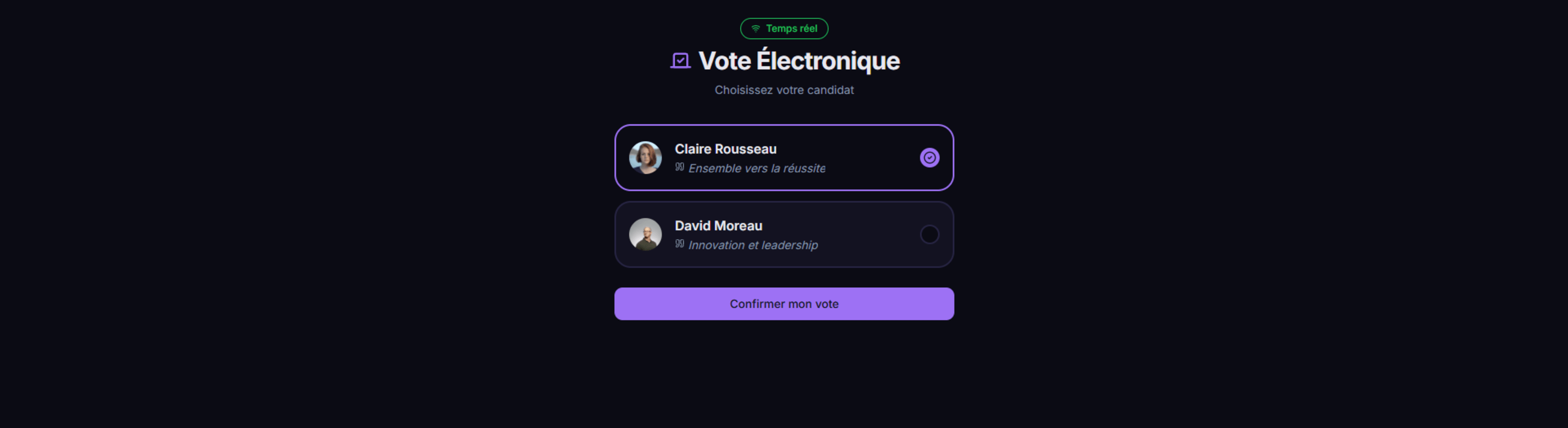 Fidiko — Système de vote numérique en temps réel