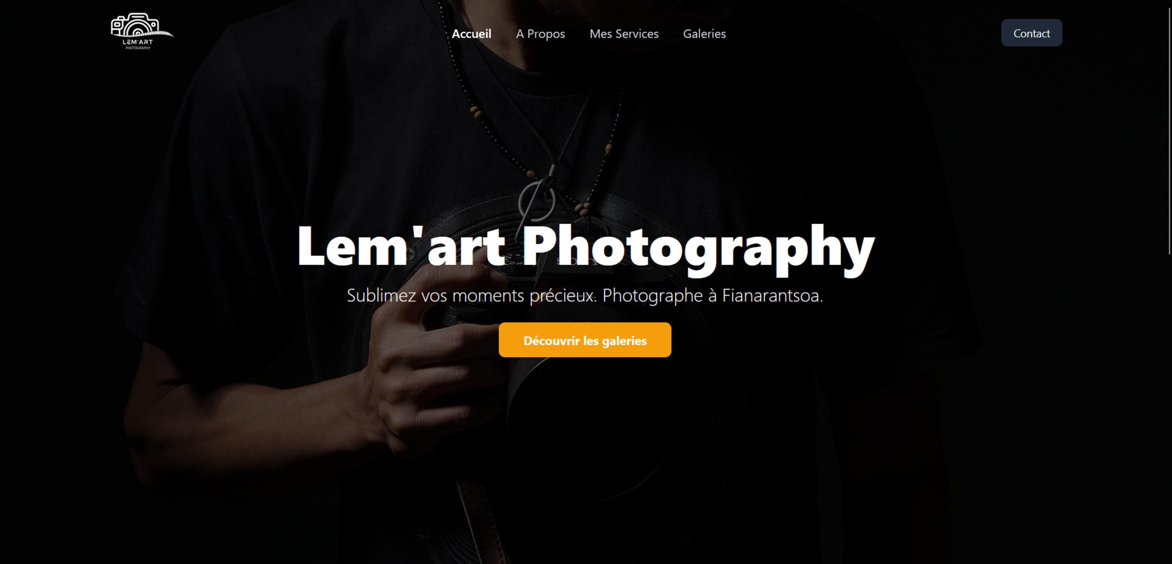 Portfolio professionnel pour photographe