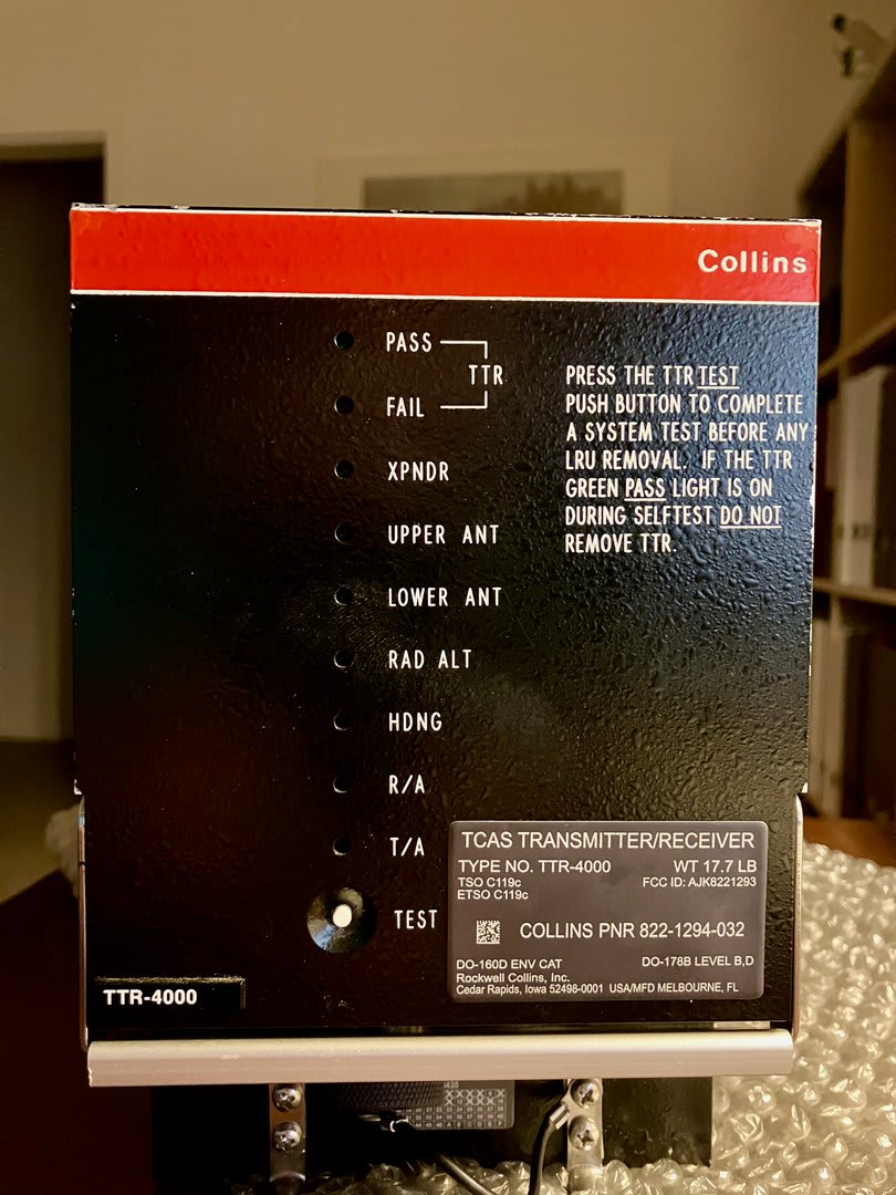 Collins TCAS Computer TTR4000 P/N  822-1294-032 for sale