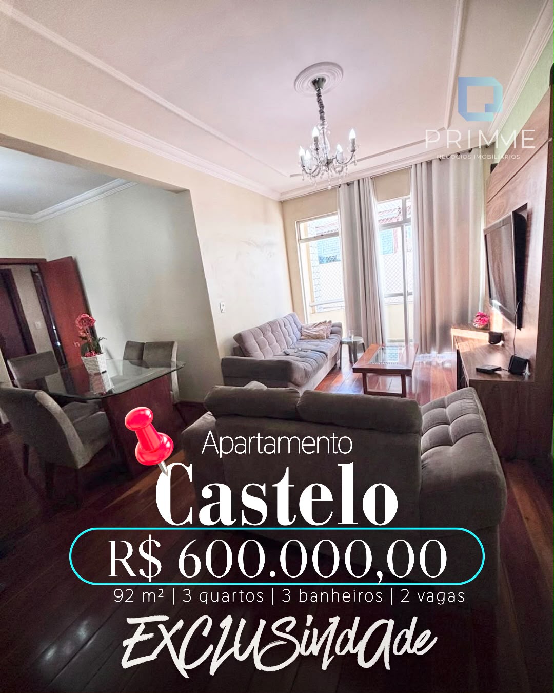 Foto principal de Excelente apartamento de 03 quartos no bairro Castelo.
