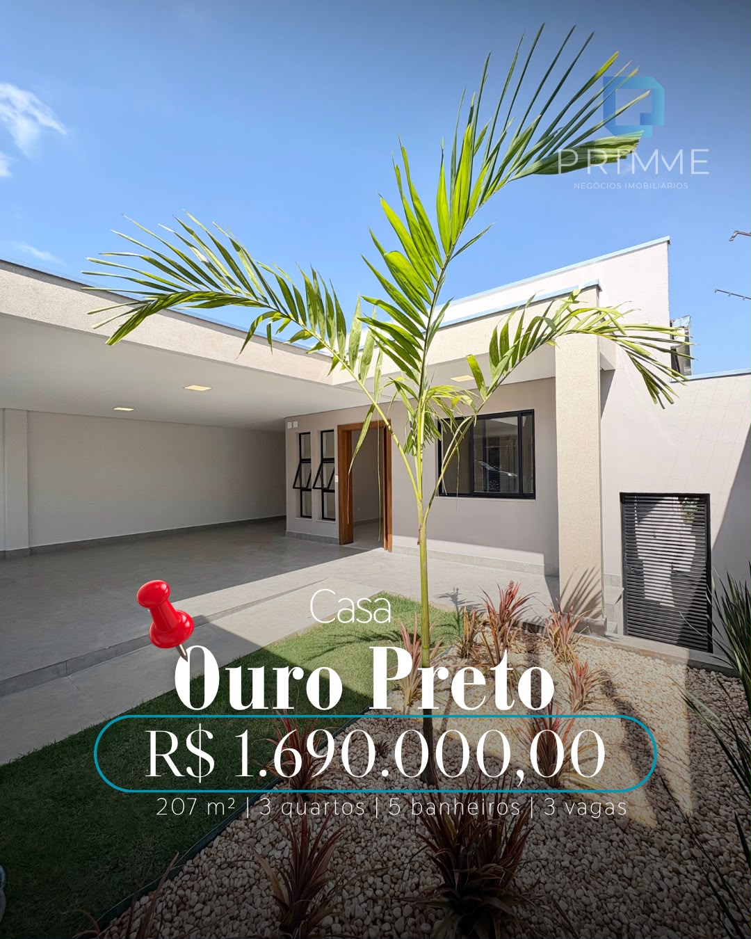 Foto principal de Linda casa linear no bairro Ouro Preto.