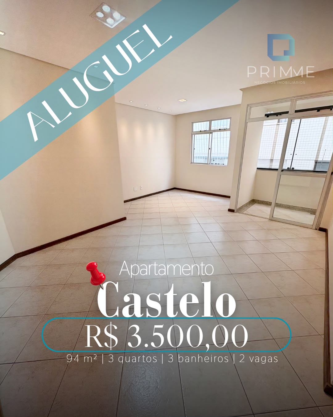 Foto principal de Excelente apartamento amplo para locação no bairro Castelo.
