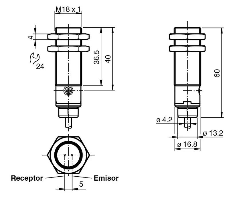 Sensor fotoeléctrico de detección directa - 2