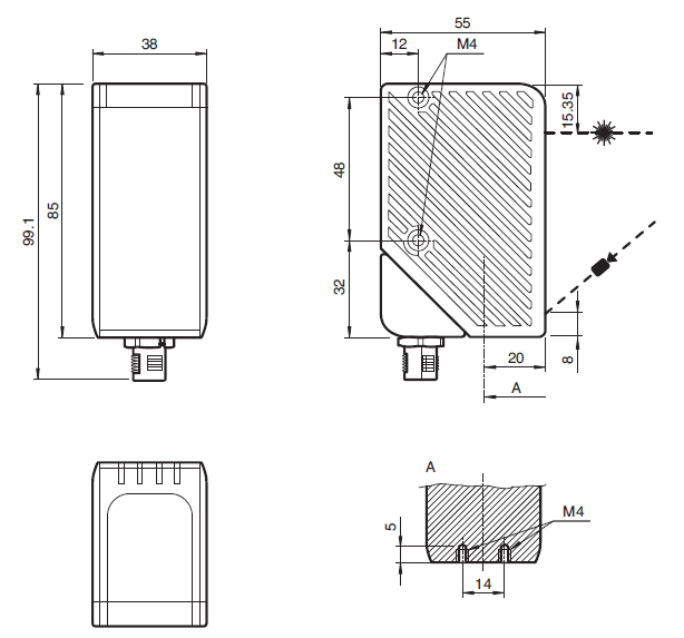 Sensor de sección de luz láser - 2