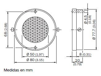 Cubo de esquina  reflector - 2
