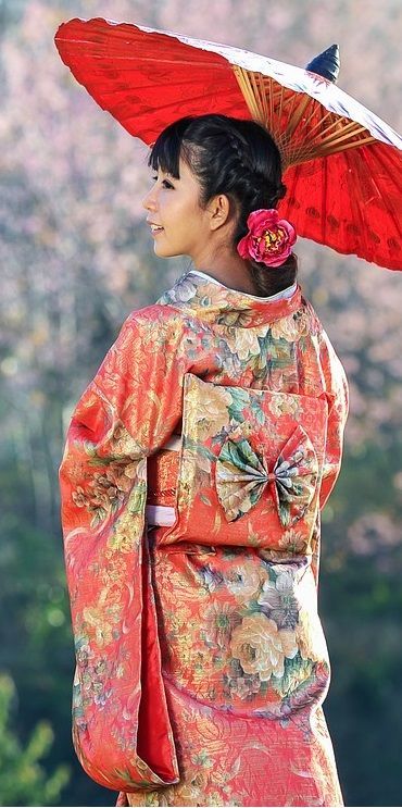 Traditional Japanese Kimono Clothing