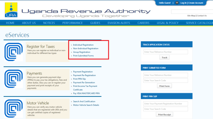 how to check my tin number online in uganda