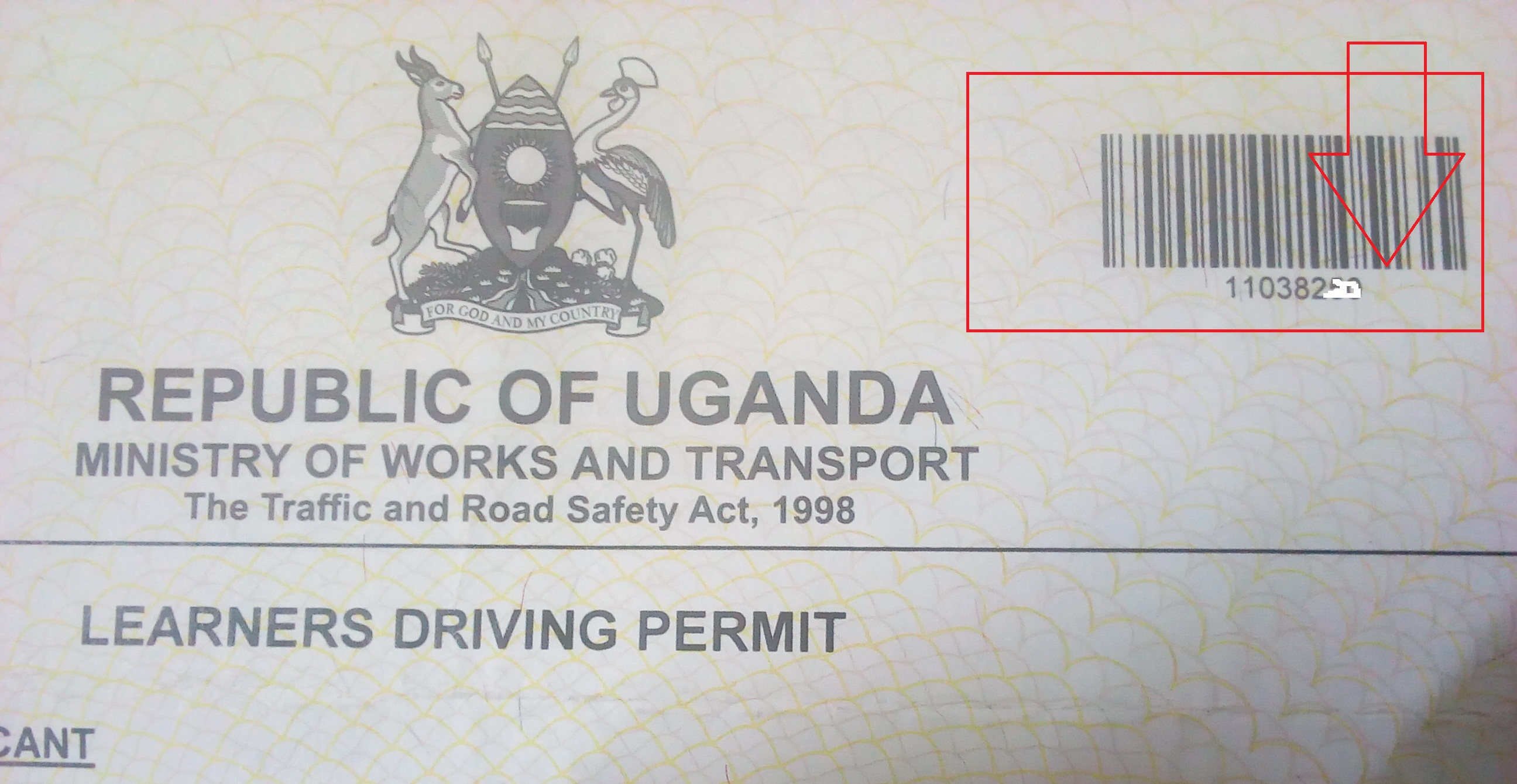 class b learners driving permit in uganda