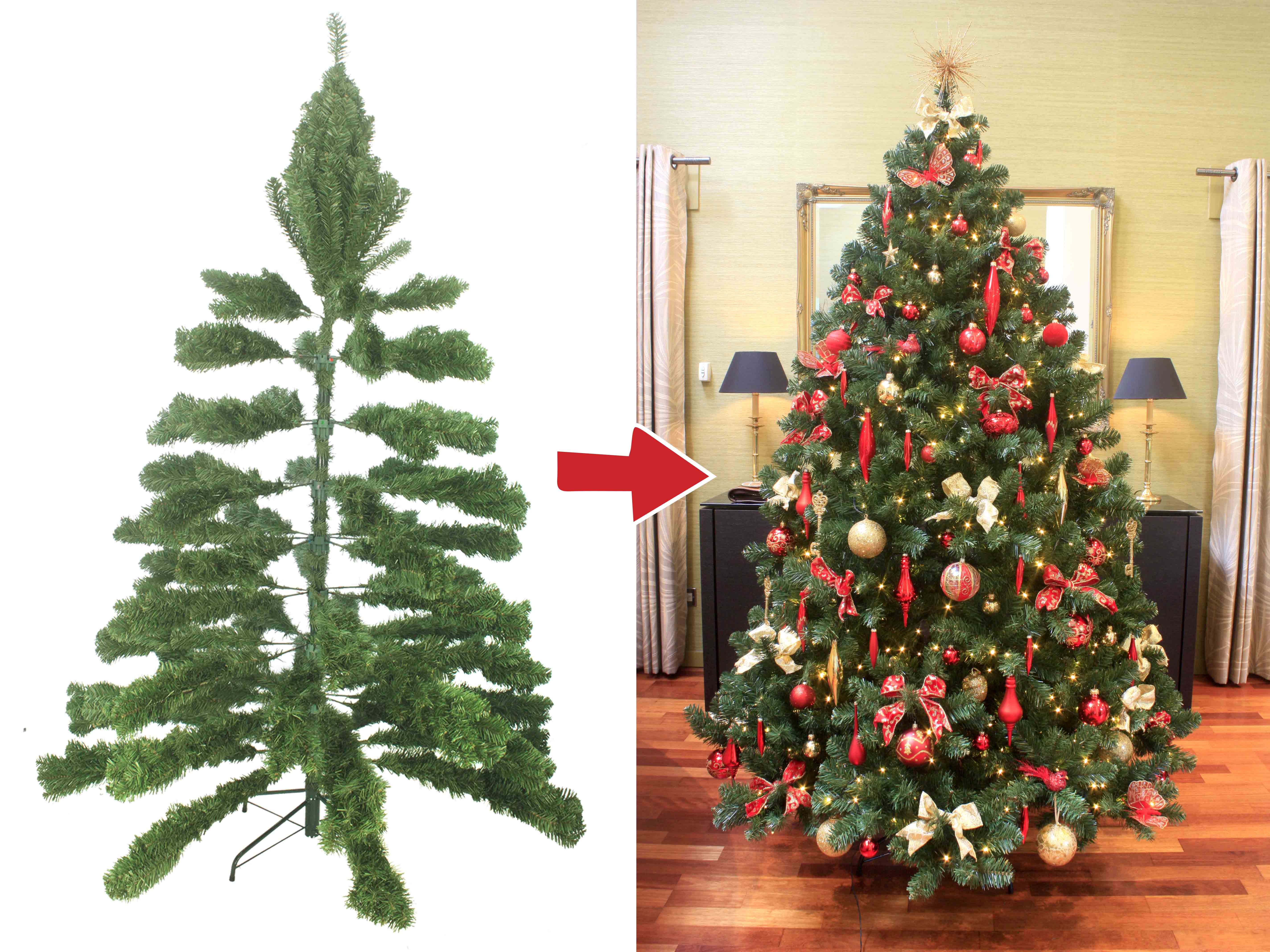 Put extra Christmas tree branches to good use with this DIY