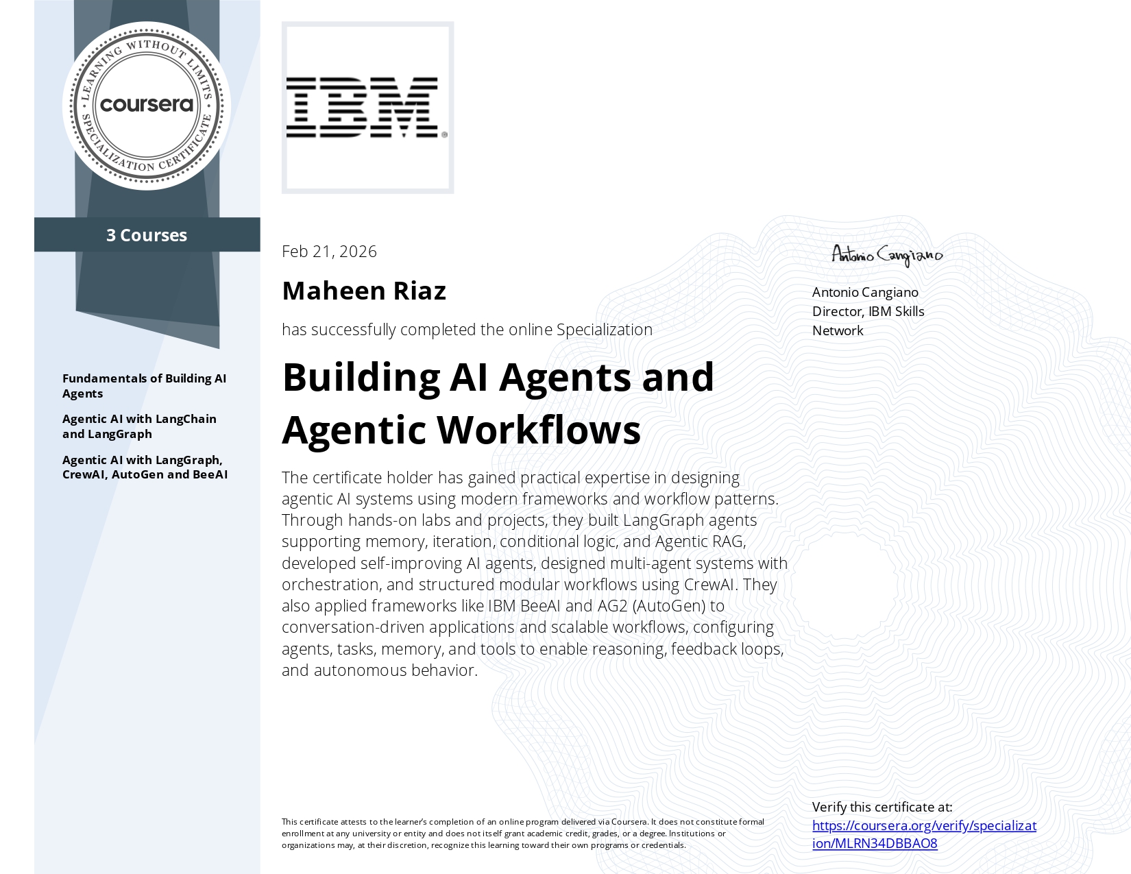 Coursera Course MLRN34DBBAO8