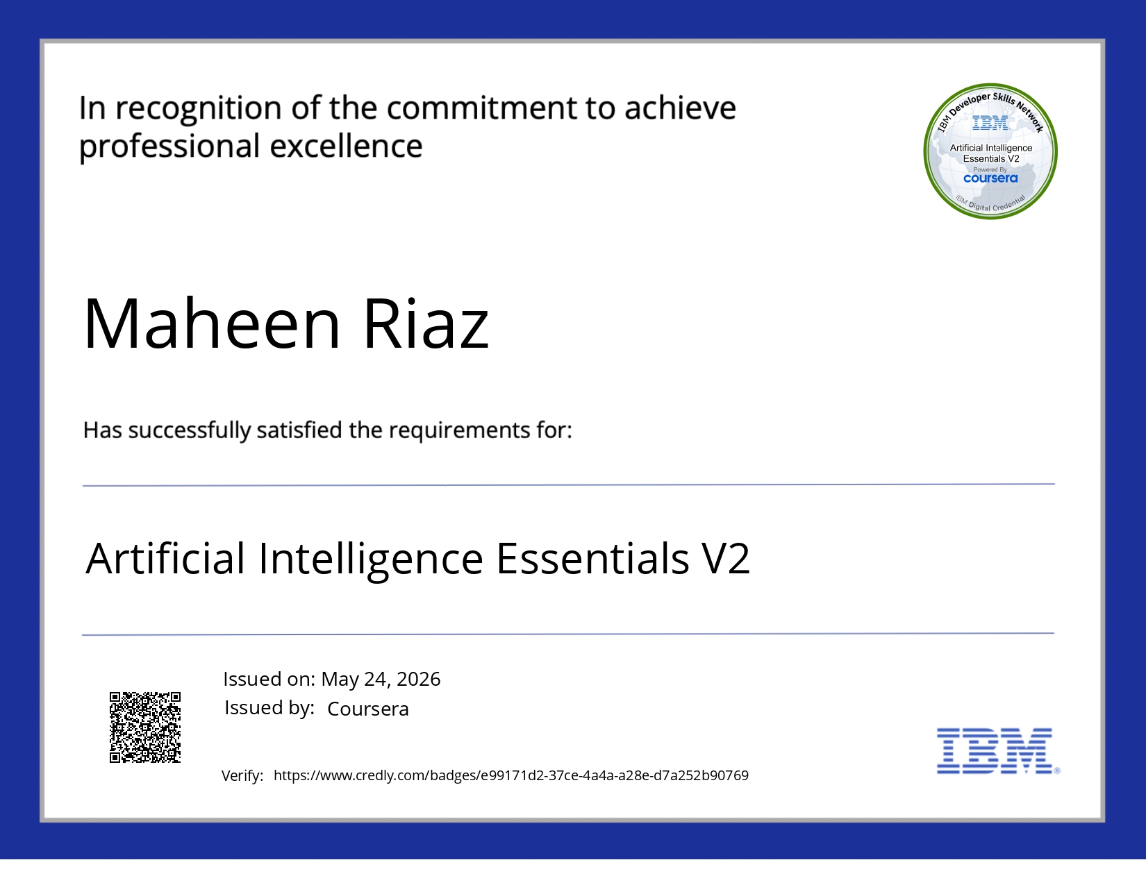 IBM Design Certificate 2