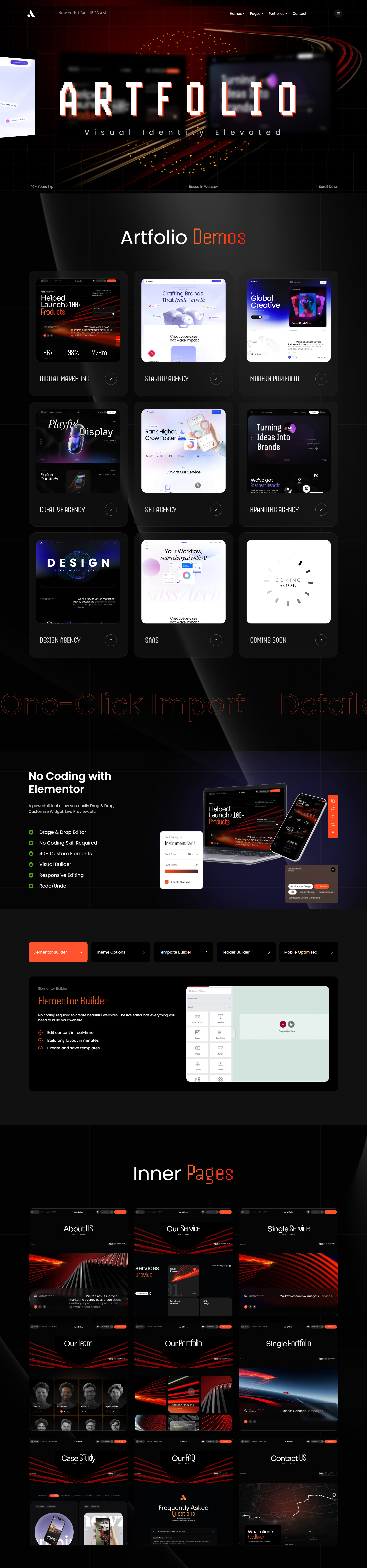 Artfolio - Creative Portfolio & Digital Agency WordPress Theme