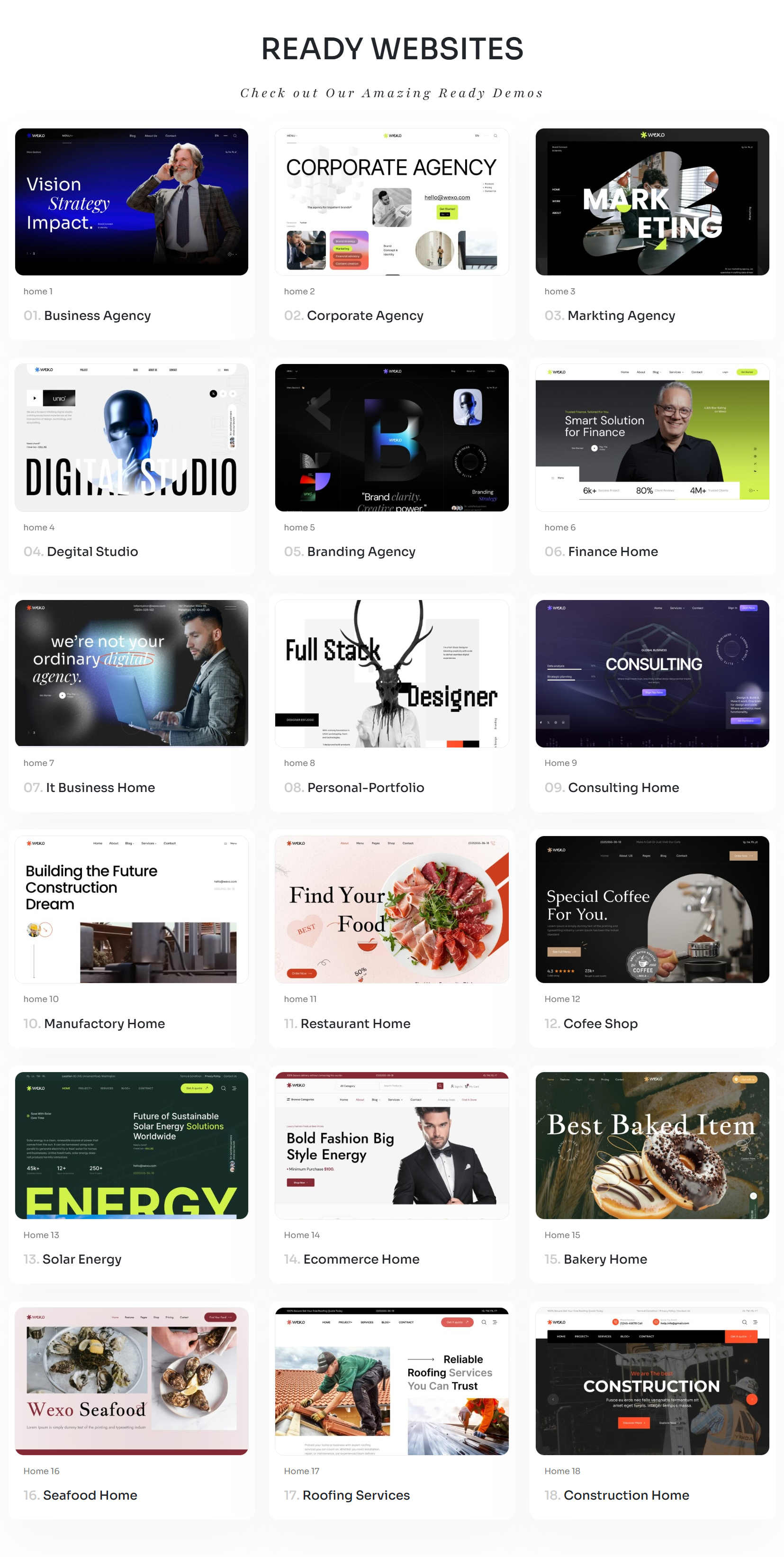 Wexo - Multipurpose & Business WordPress Theme