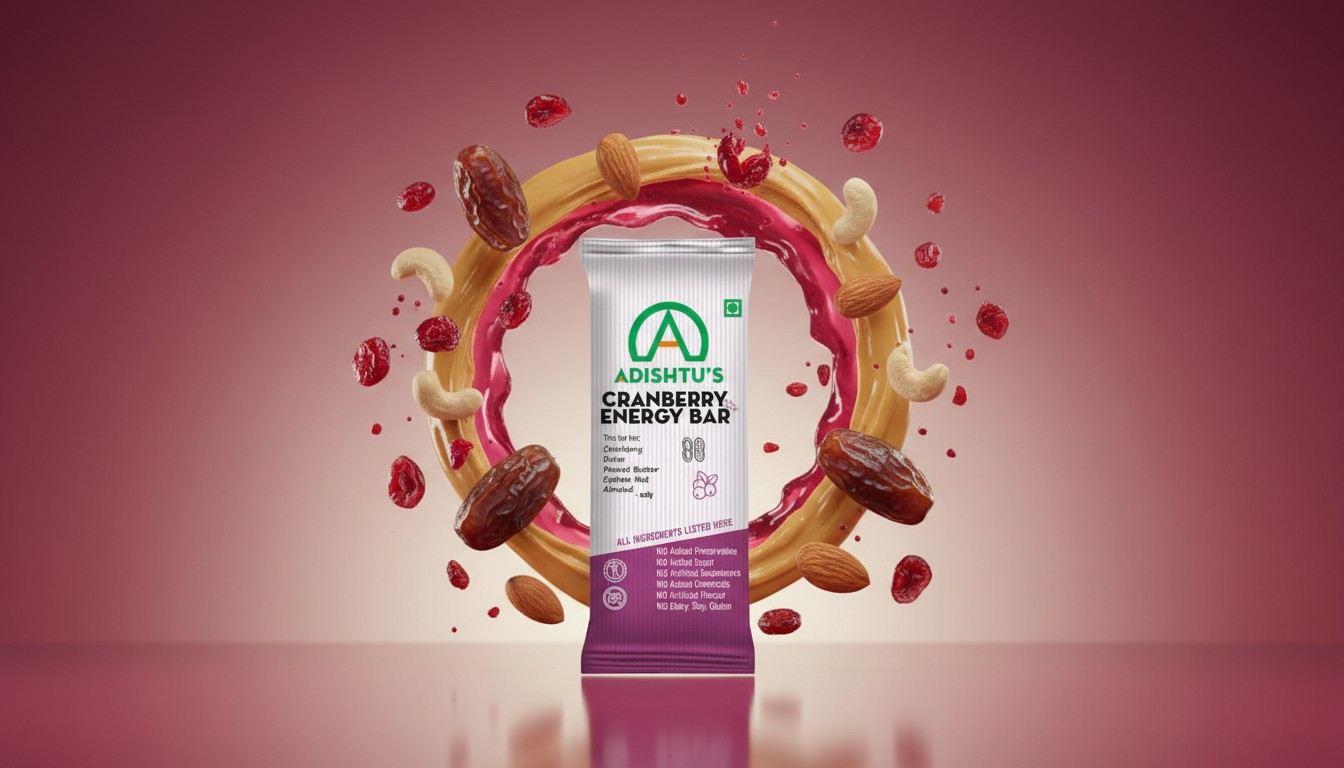 Cranberry Energy Bar - Box of 5