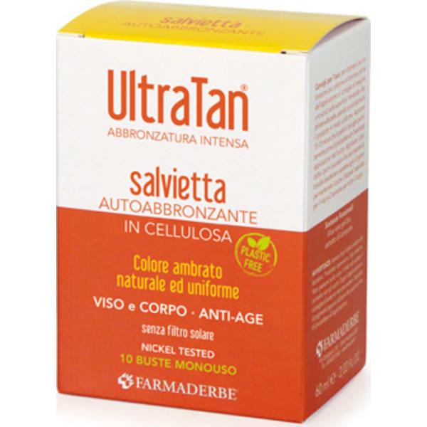 Farmaderbe Ultra Tan Salviette Autoabbronzanti 10 buste