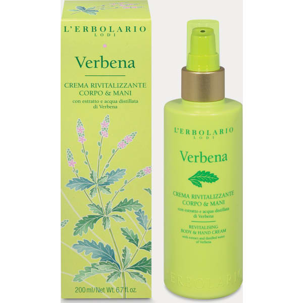 L'Erbolario Verbena Crema Rivitalizzante Corpo e Mani 200 ml