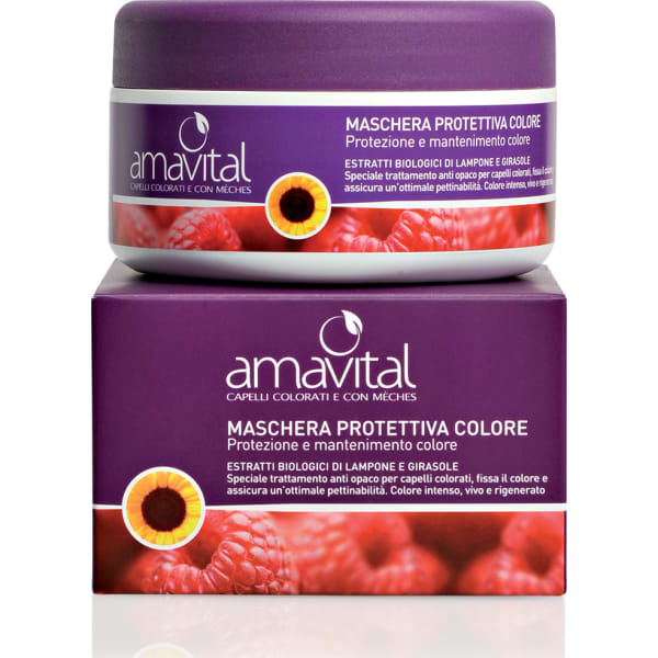Oficine Clemàn Amavital Capelli Colorati e con Mèches Maschera Protettiva Colore 300 ml