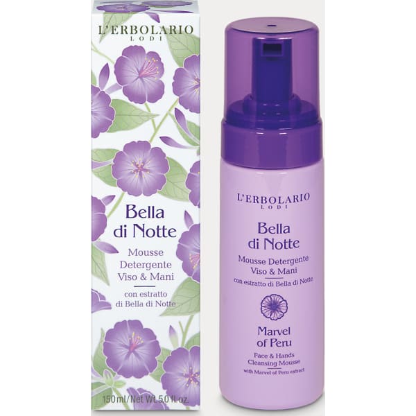 L'Erbolario Bella di Notte Mousse Detergente Viso e Mani 150 ml