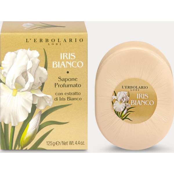 L'Erbolario Iris Bianco Sapone Profumato 125 g