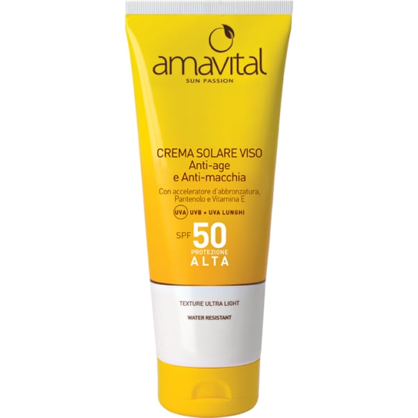 Oficine Cleman Amavital Sun Passion Crema Solare Viso Antiage Spf 50 75 ml