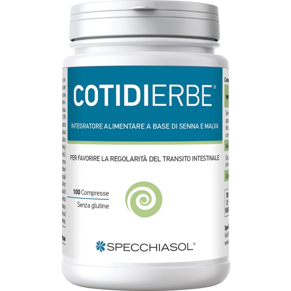 Specchiasol Cotidierbe Integratore per Regolarita Intestinale 100 Compresse