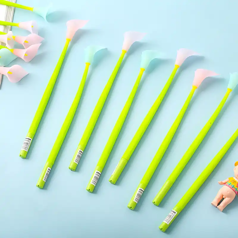 Calla Lily Gel Pen Silicone Plant Shape