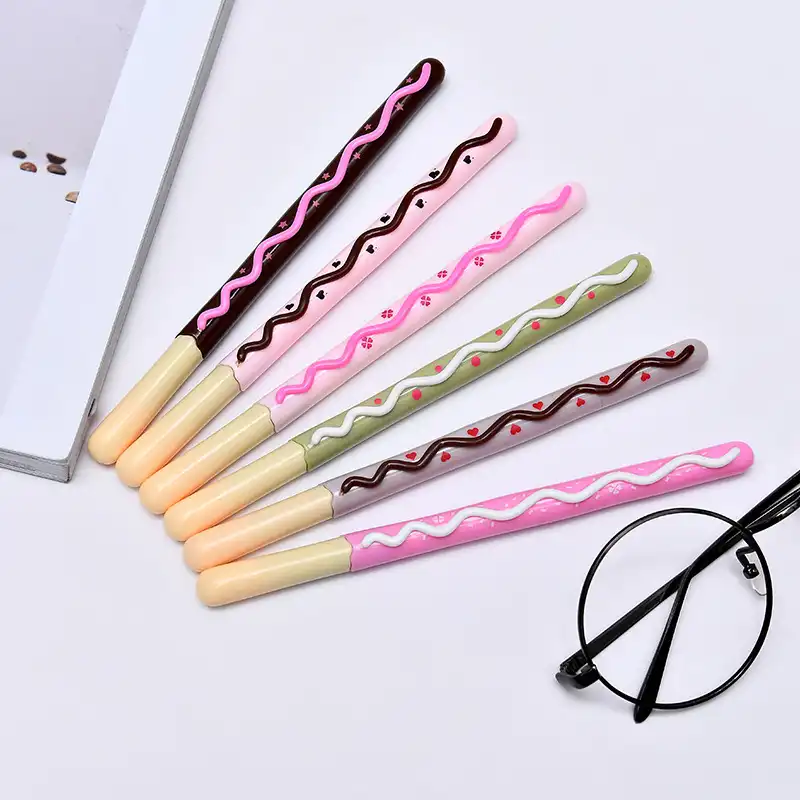 Personalized Chocolate Biscuit Plastic Pen