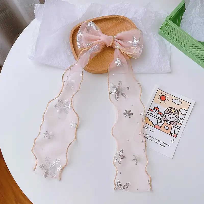 Super Fairy Extra Length Girls Hair Accessories Bow Hair Clip