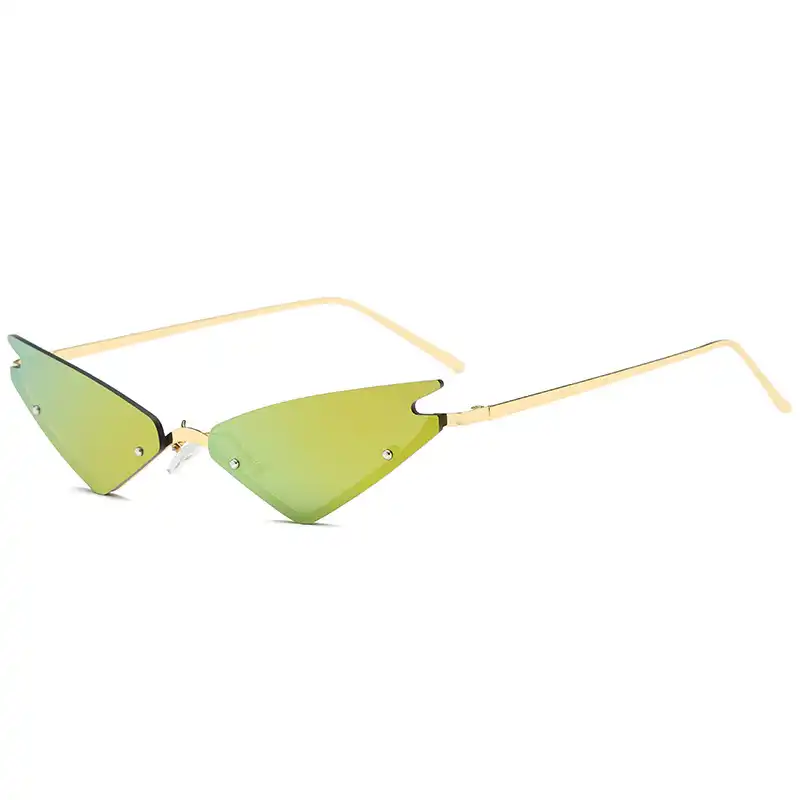 Cat eye sunglasses female tide wild bright sunglasses street shot sunglasses