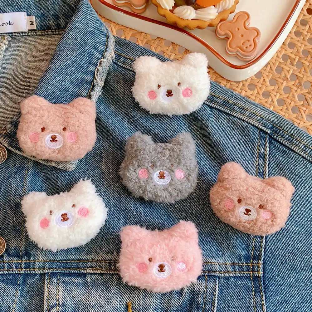 Cute accessories Bear pin cartoon plush brooch