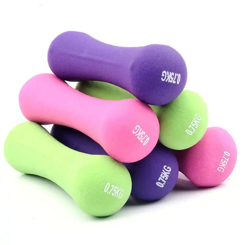 Dumbbell ladies thin arm rubberized dumbbell athlete fitness equipment