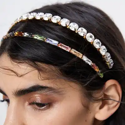 Headband glass diamond temperament hair accessories