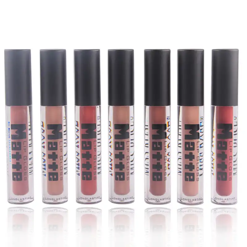 12-color matte lip gloss not easy to stick cup waterproof lip glaze lipstick