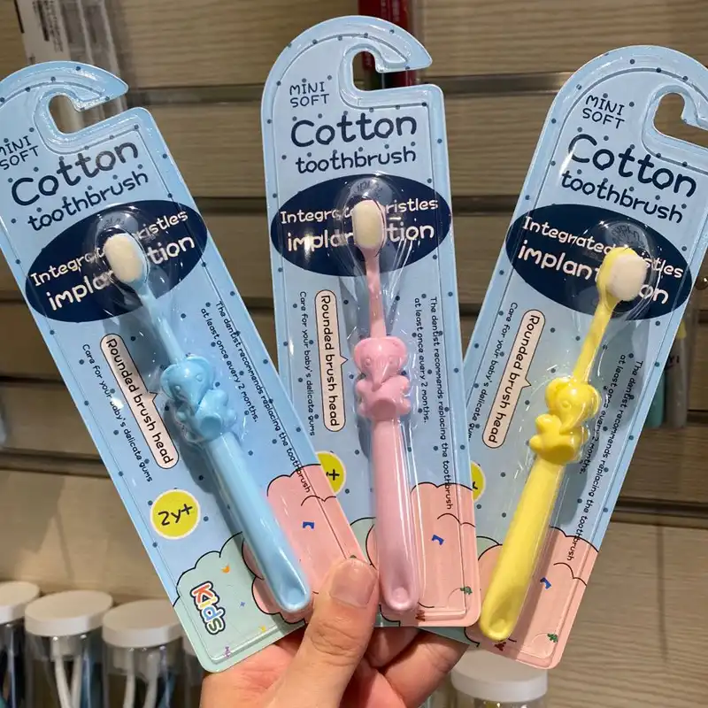 Children's ten thousand hair toothbrush single pack cartoon soft bristles toothbrush