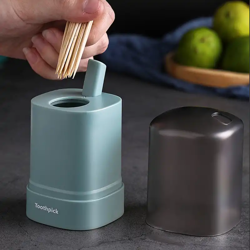 Automatic pressure toothpick box