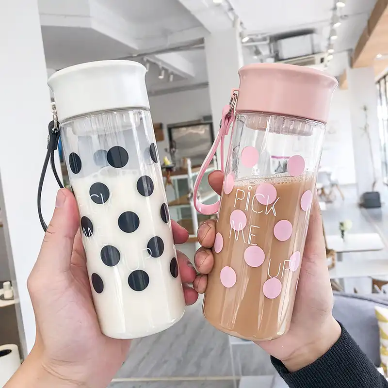 Korea Dot Plastic Cup Water Bottle