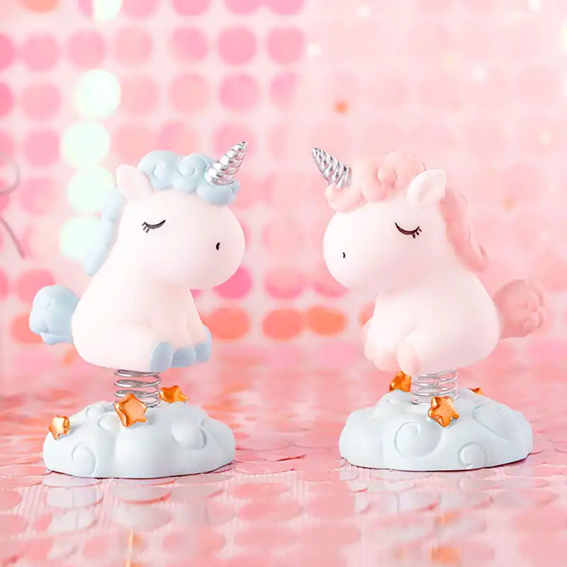 ins personality unicorn car decoration 