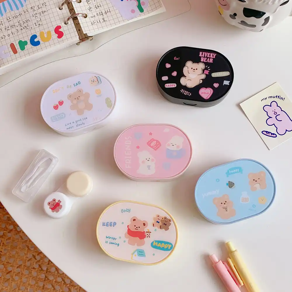 Contact lens Case Portable cartoon lovely contact lens case