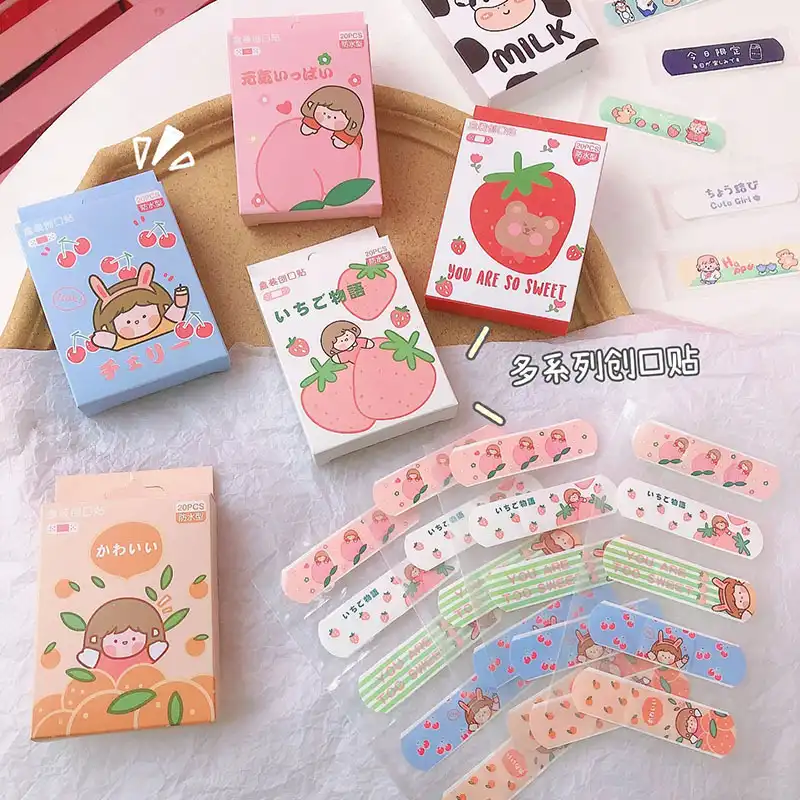 Creative cartoon band-aids ins Korean version of band-aids 20 portable decorative stickers