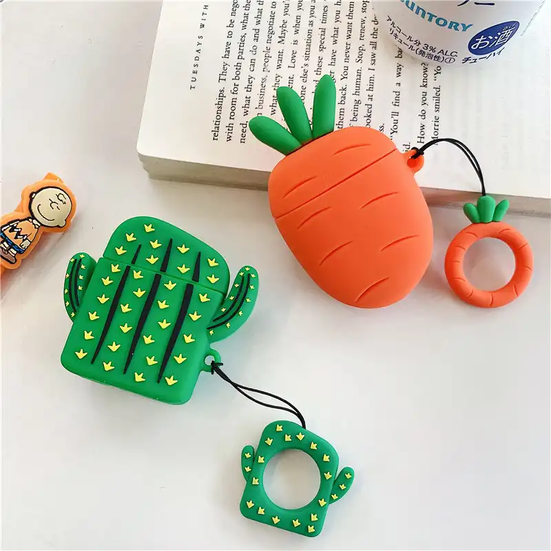 ins cactus carrot airpods earphone cover cute Airpods2 protective cover