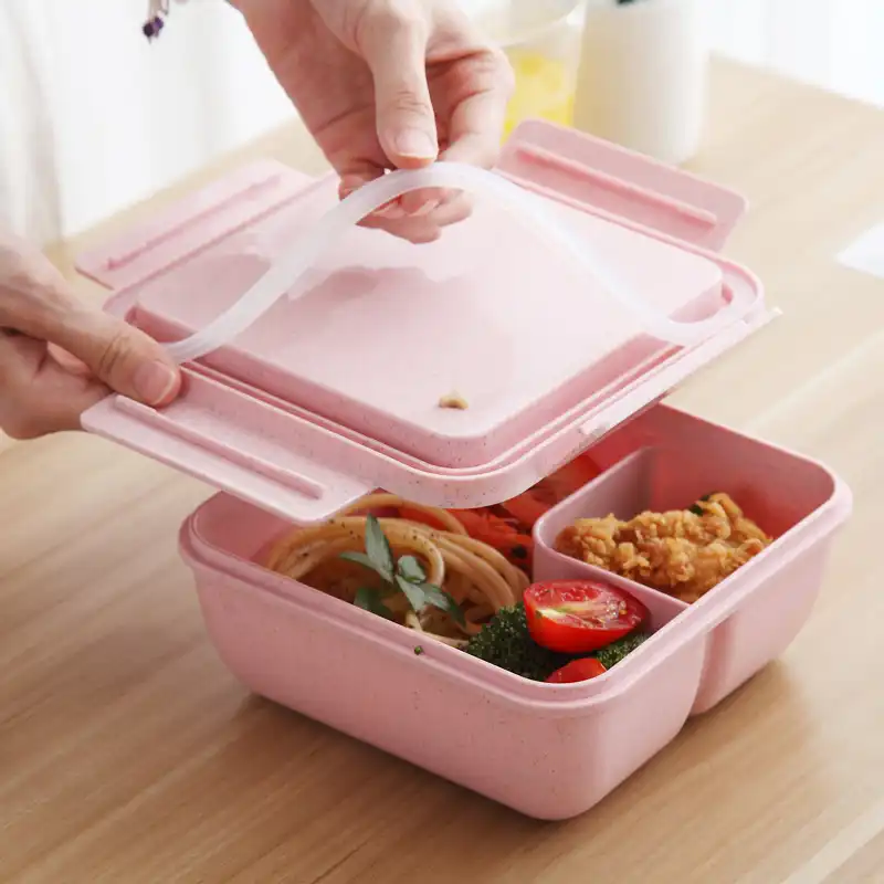 Japanese double bento box lunch box microwave lunch box