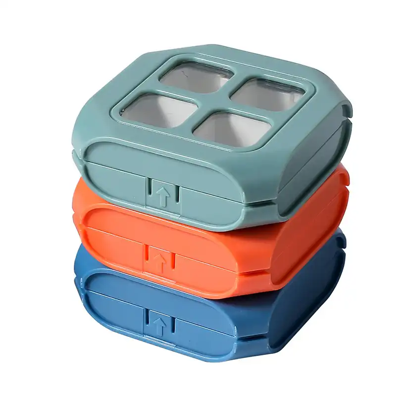 Portable mini divider plastic medicine box storage box