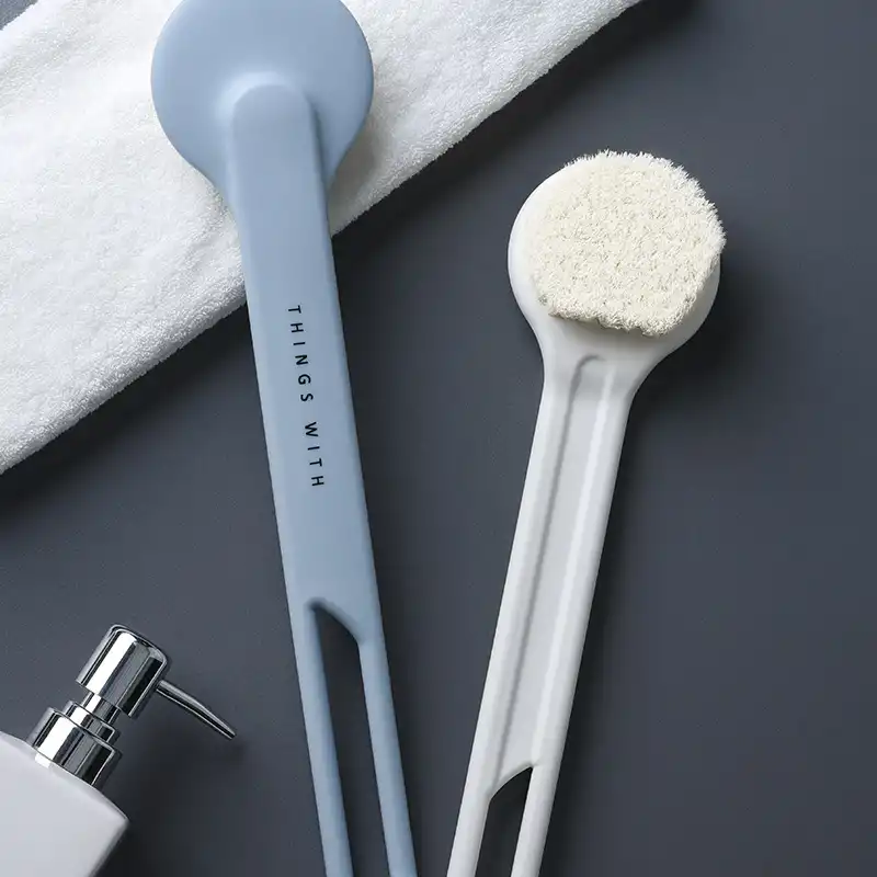 Long handle soft hair bath brush back bath brush