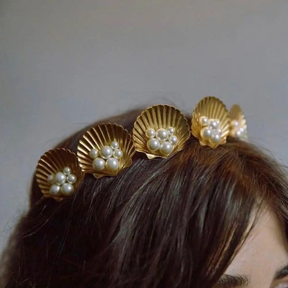 Alloy shell headband hair clip hair accessories set