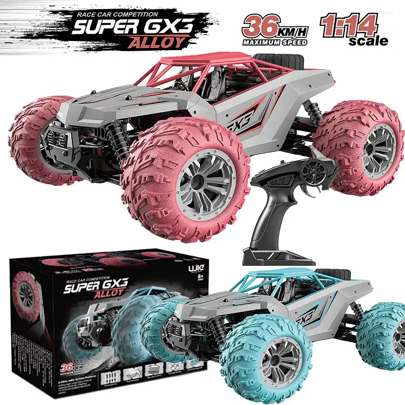 Four-wheel drive full-scale alloy remote control high-speed car 1:14 charging off-road remote control car